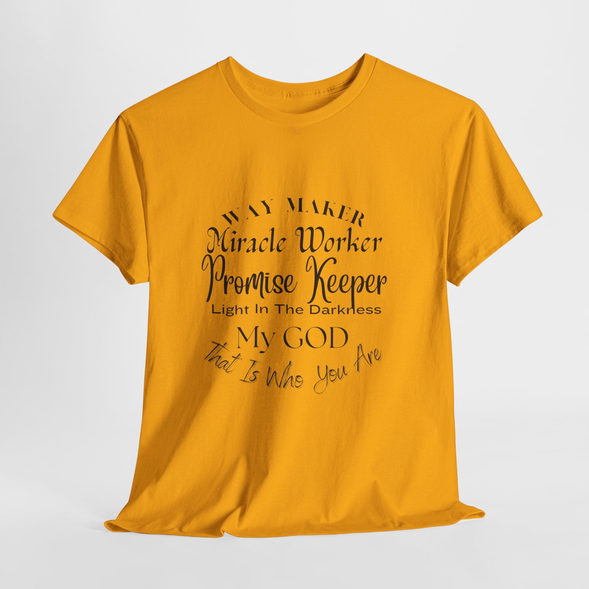Way Maker, Miracle Worker  T-Shirt,  Christian Faith Tee, Inspirational Gospel T- Shirt