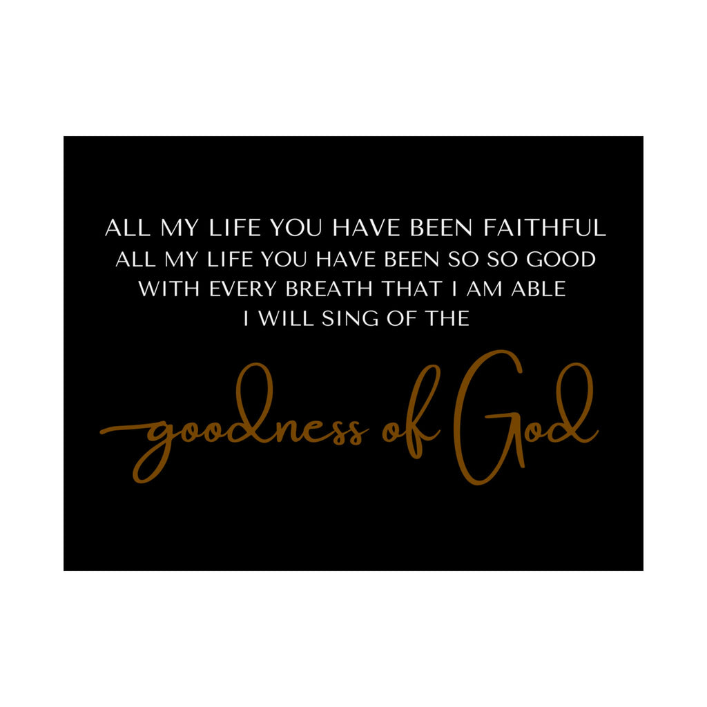 Faithful God Satin Poster, Inspirational Wall Art, Christian Home Decor, Religious Gift, Scripture Art Print