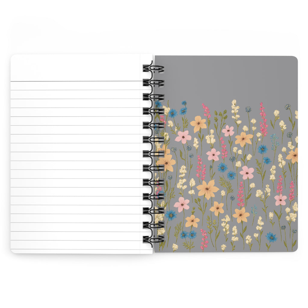 Floral Spiral Bound Journal | Nature Lover's Diary, Writing Pad, Gratitude Journal, Stationery Gift, Daily Planner