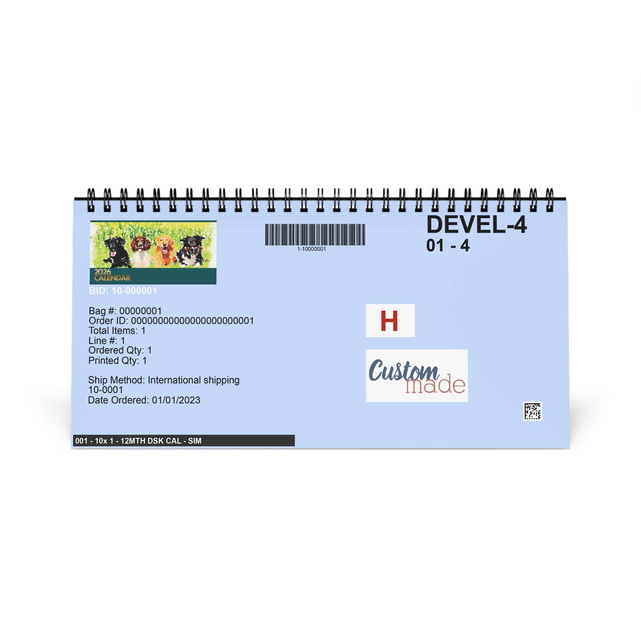 Minimalist Dog Calendar 2026 – Modern & Timeless, Gift for Dog Lover