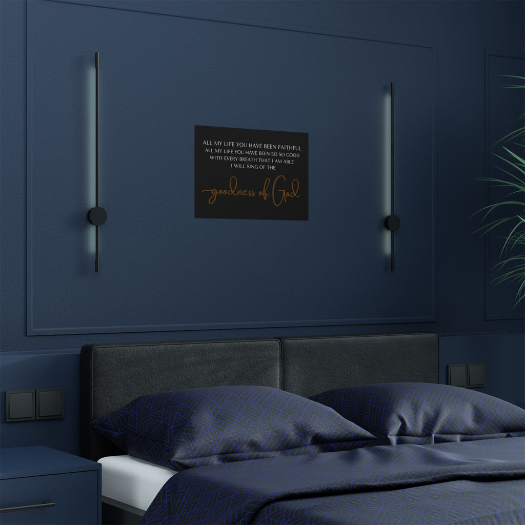 Faithful God Satin Poster, Inspirational Wall Art, Christian Home Decor, Religious Gift, Scripture Art Print