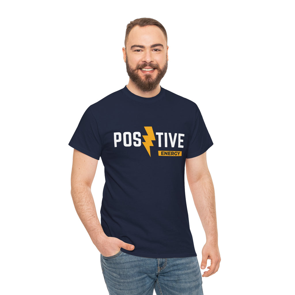 Positive Energy T-Shirt , Lightning Bolt Motivational Tee