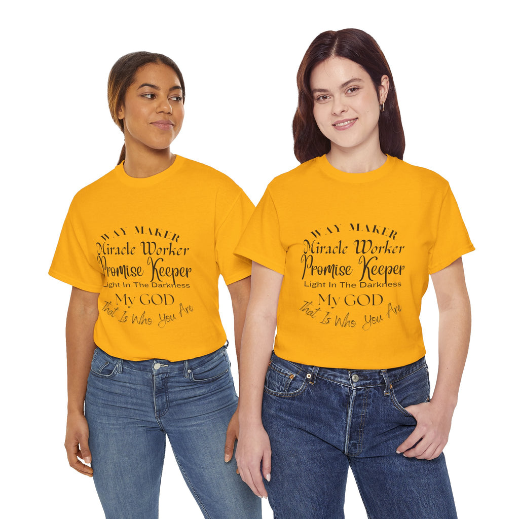 Way Maker, Miracle Worker  T-Shirt,  Christian Faith Tee, Inspirational Gospel T- Shirt