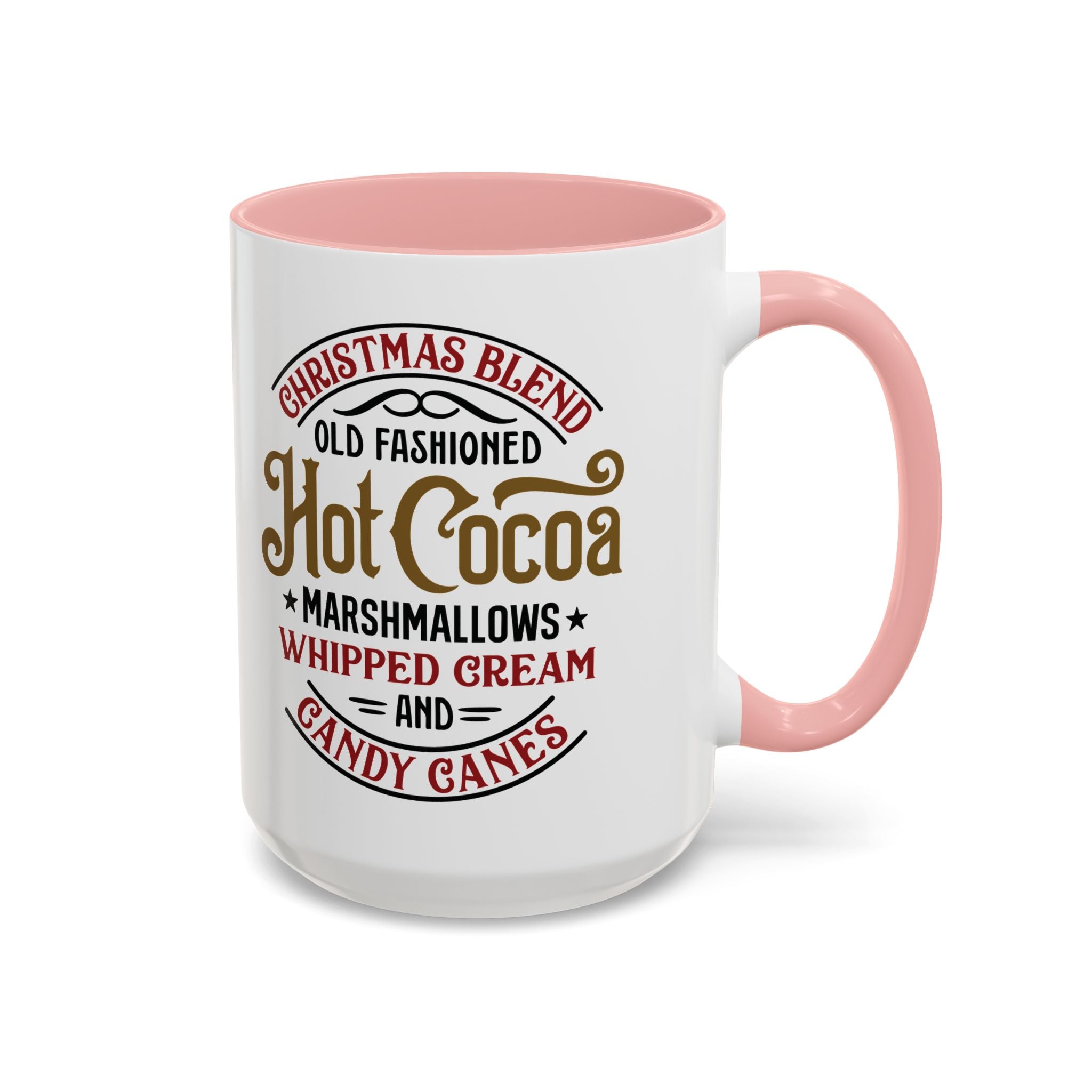 Hot Cocoa Christmas Coffee Mug — "Old Fashioned Hot Cocoa" Accent Mug (11/15oz)
