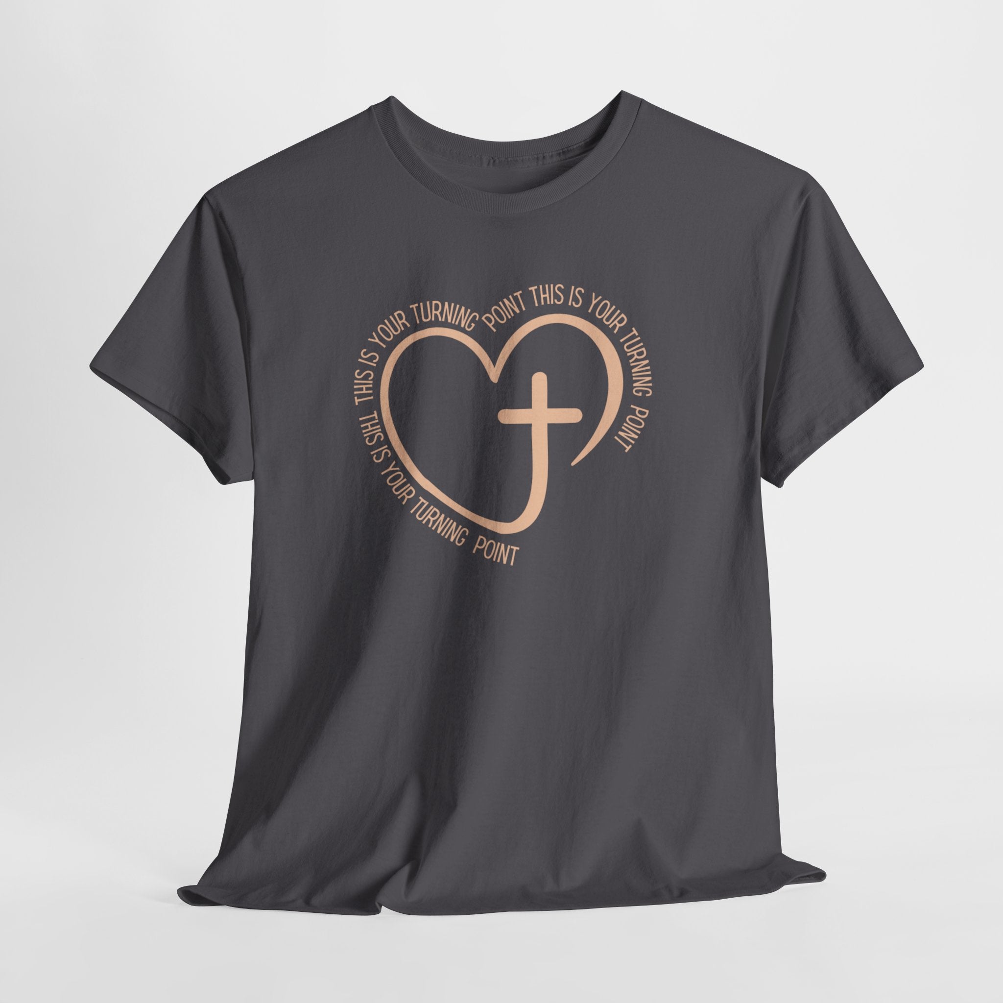 This Is Your Turning Point T-Shirt, Christian Heart Cross T-Shirt , Faith Quote Tee, Turning Point T-Shirt, Unisex Tee