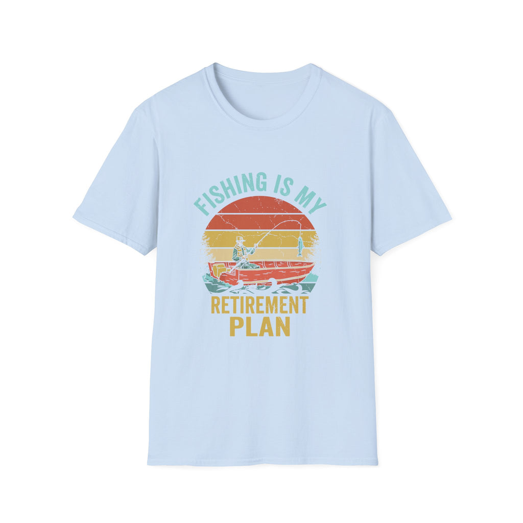 Fishing Is My Retirement Plan T-Shirt — Vintage Boat Fishing Tee for Retirees & Anglers