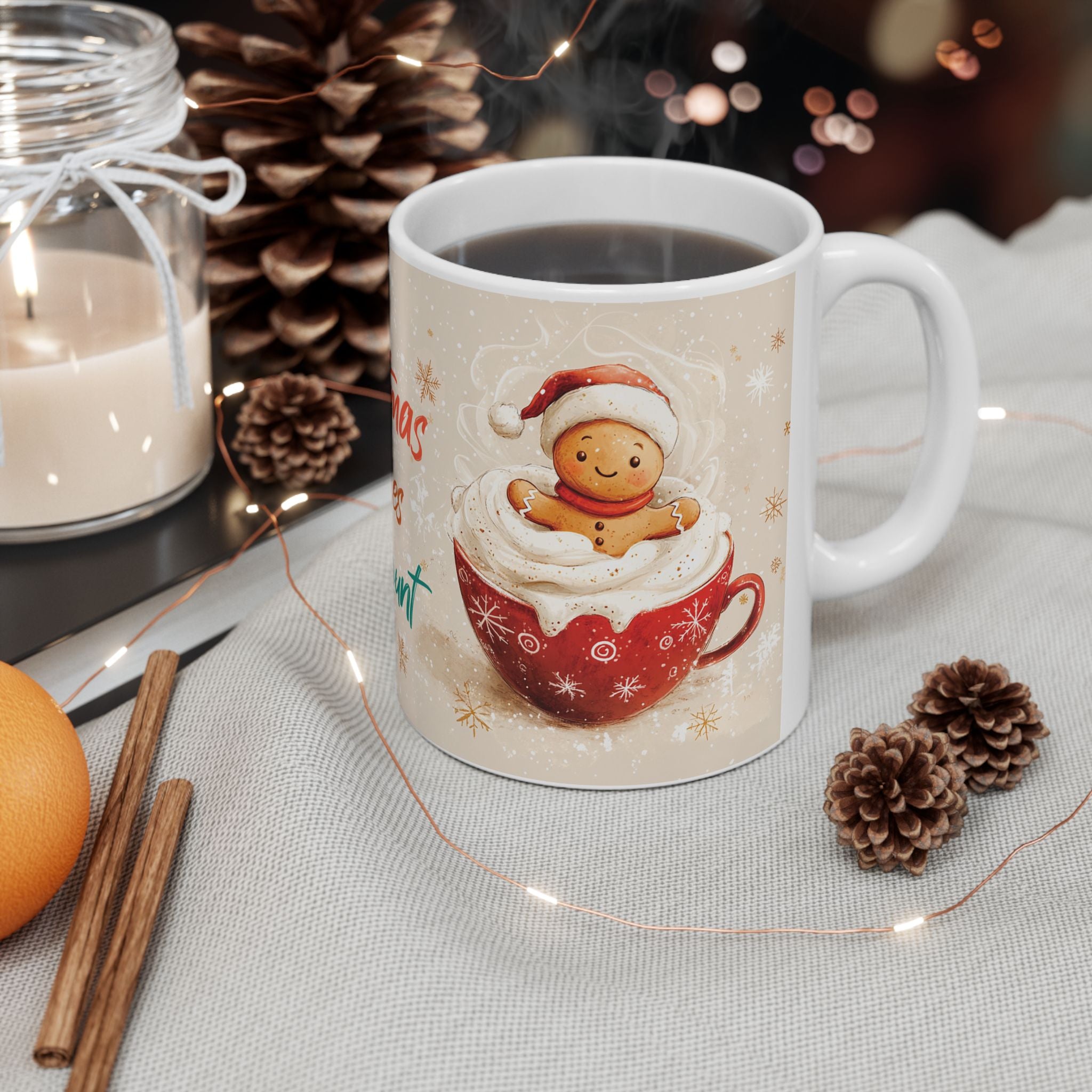 Christmas Calories Don't Count Mug — Holiday Hot Cocoa Ceramic Coffee Cup (11oz, 15oz)