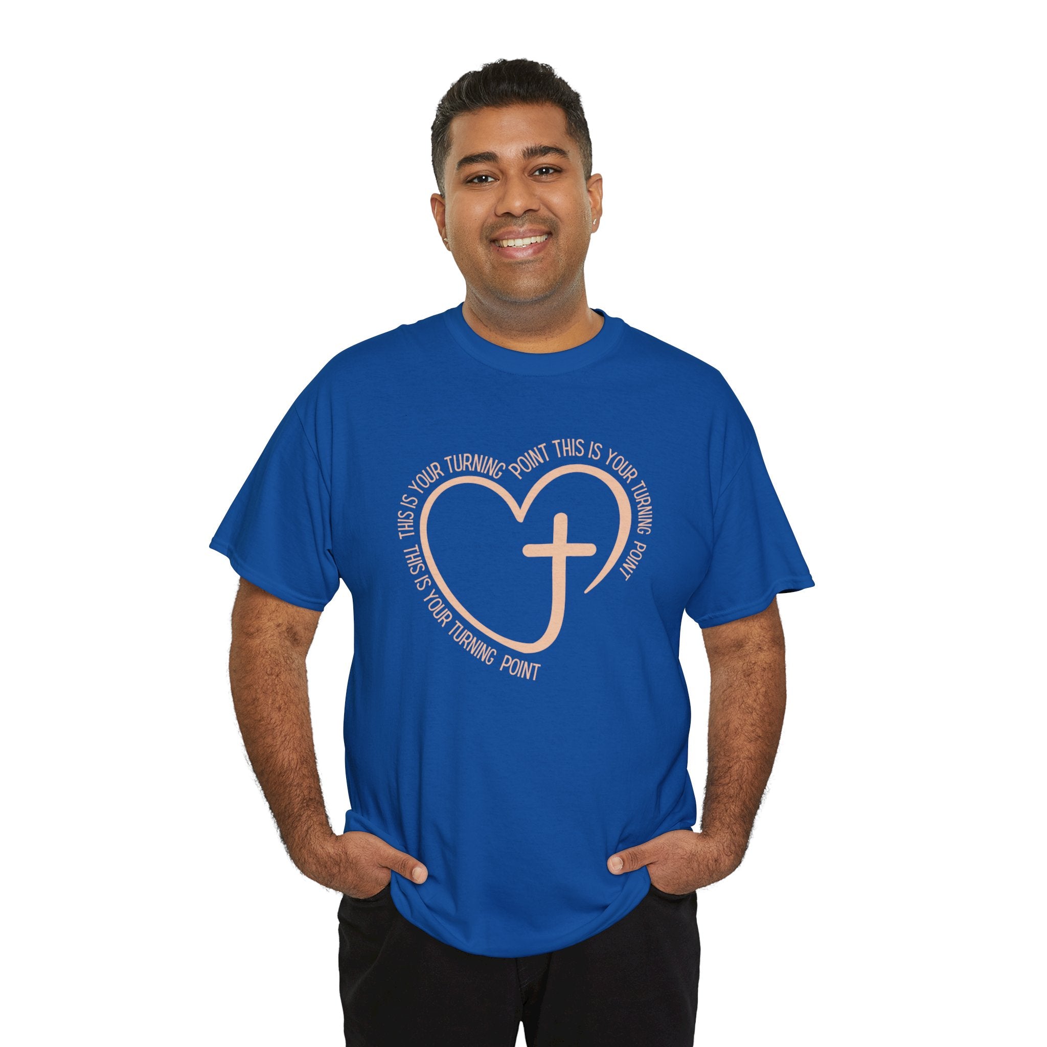This Is Your Turning Point T-Shirt, Christian Heart Cross T-Shirt , Faith Quote Tee, Turning Point T-Shirt, Unisex Tee