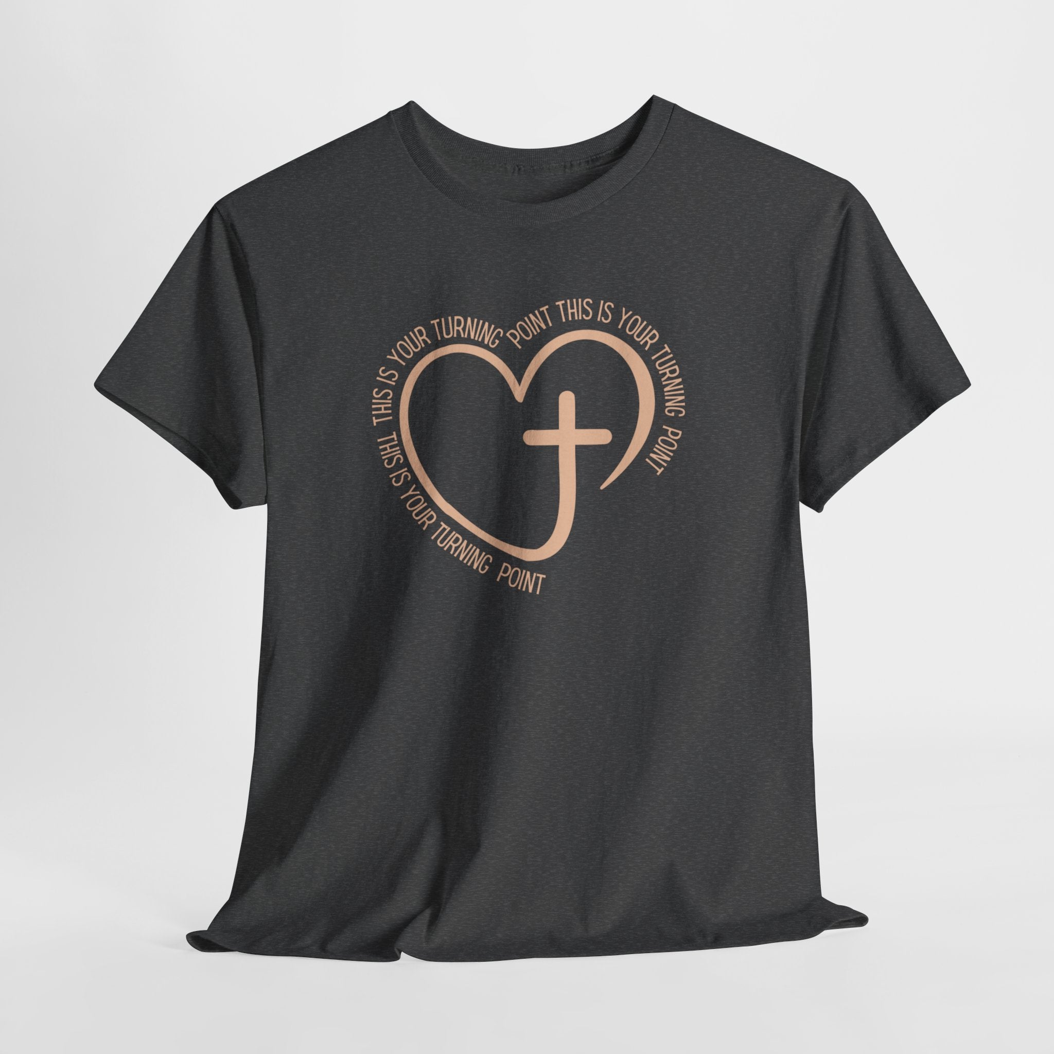 This Is Your Turning Point T-Shirt, Christian Heart Cross T-Shirt , Faith Quote Tee, Turning Point T-Shirt, Unisex Tee