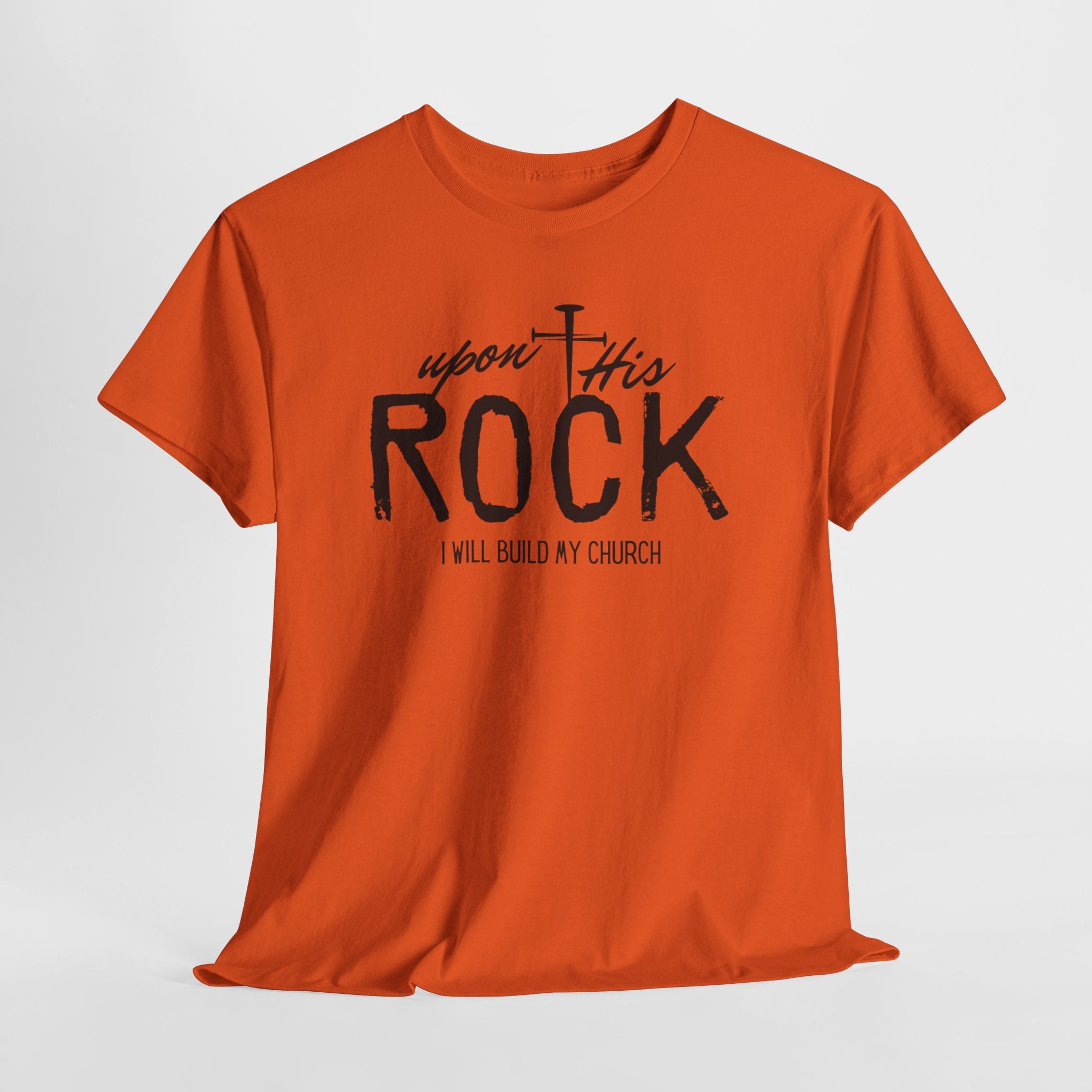 Upon This Rock Christian T-Shirt,  Gospel T-Shirt, I Will Build My Church Faith Shirt, Unisex T-shirt
