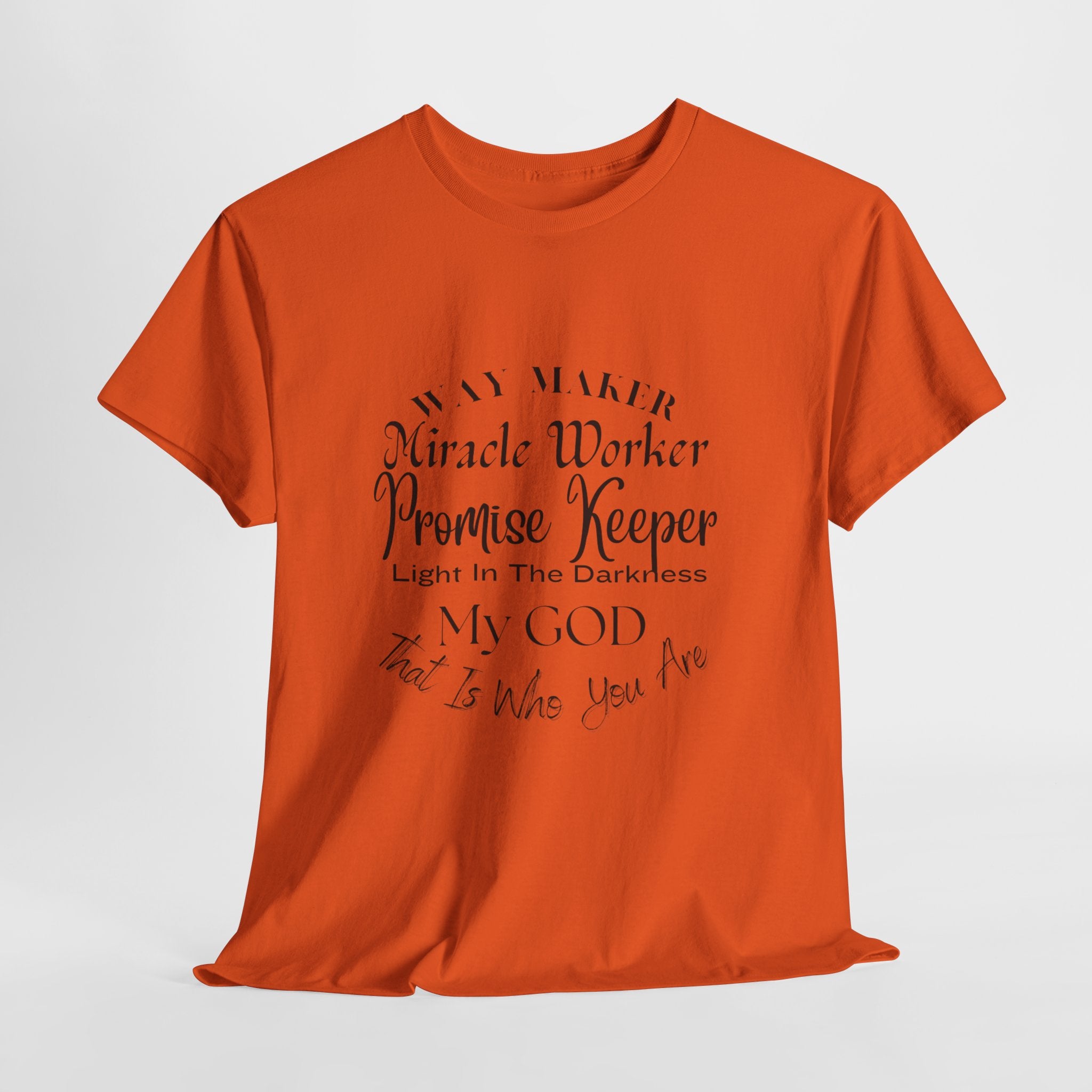 Way Maker, Miracle Worker  T-Shirt,  Christian Faith Tee, Inspirational Gospel T- Shirt