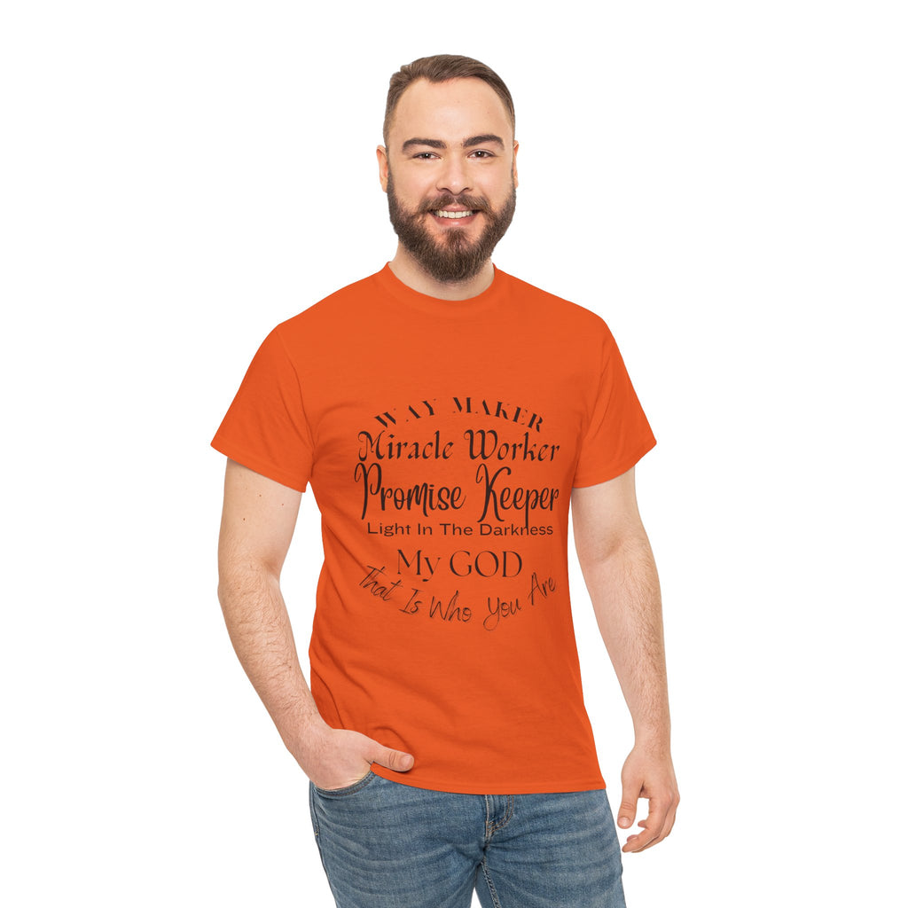 Way Maker, Miracle Worker  T-Shirt,  Christian Faith Tee, Inspirational Gospel T- Shirt