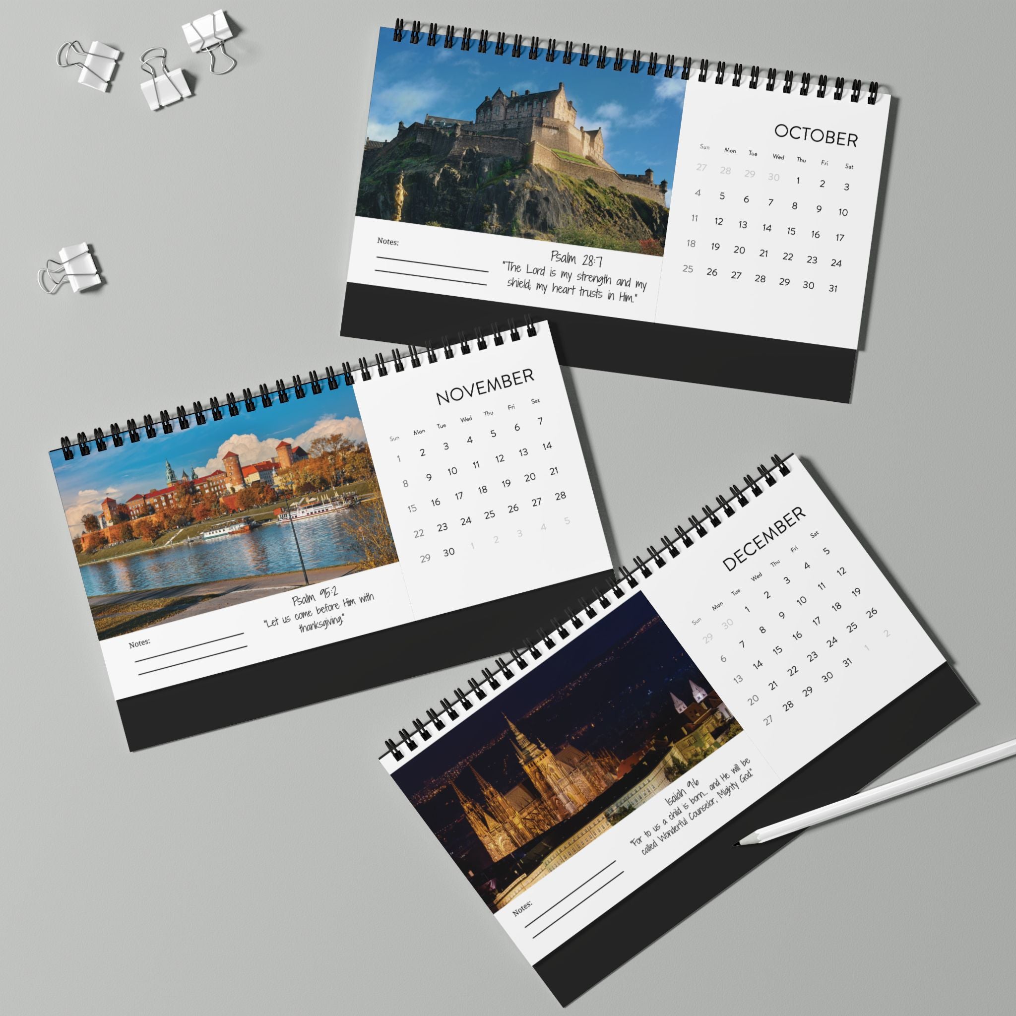 2026 Desktop Calendar | Scripture Calendar 2026  | Bible Inspired  Desktop Calendar