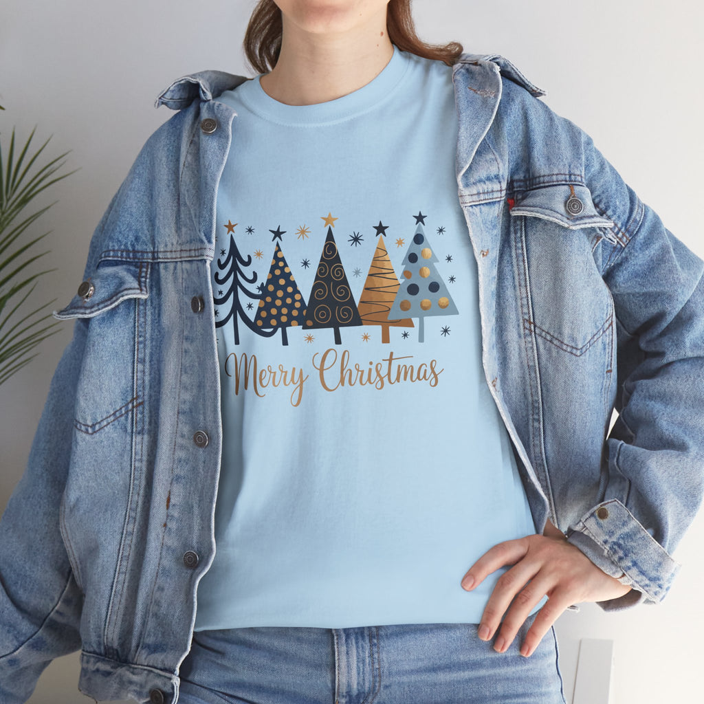 Merry Christmas Tree Shirt, Holiday Tee, Retro Winter Graphic, Christmas Gift for Her