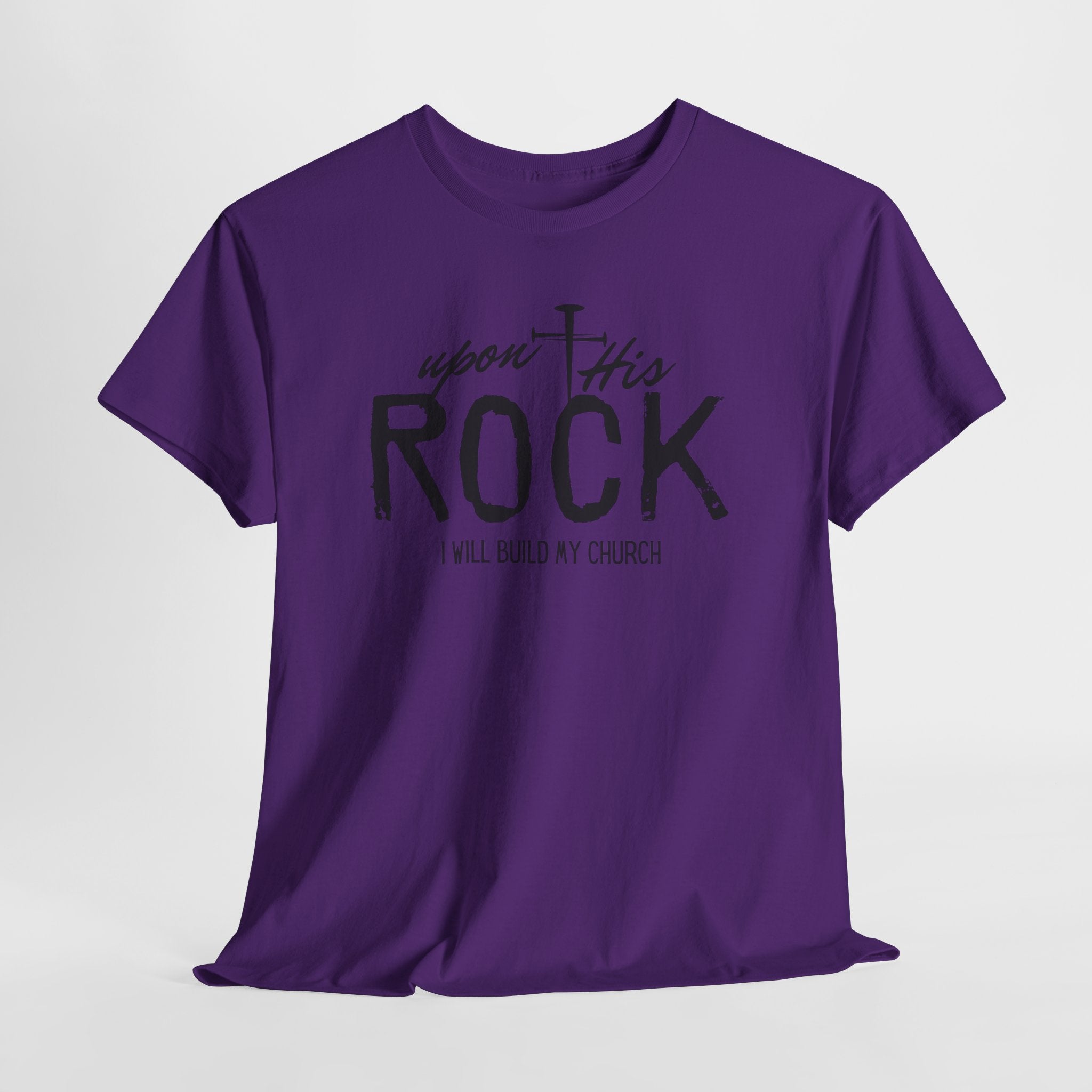 Upon This Rock Christian T-Shirt,  Gospel T-Shirt, I Will Build My Church Faith Shirt, Unisex T-shirt