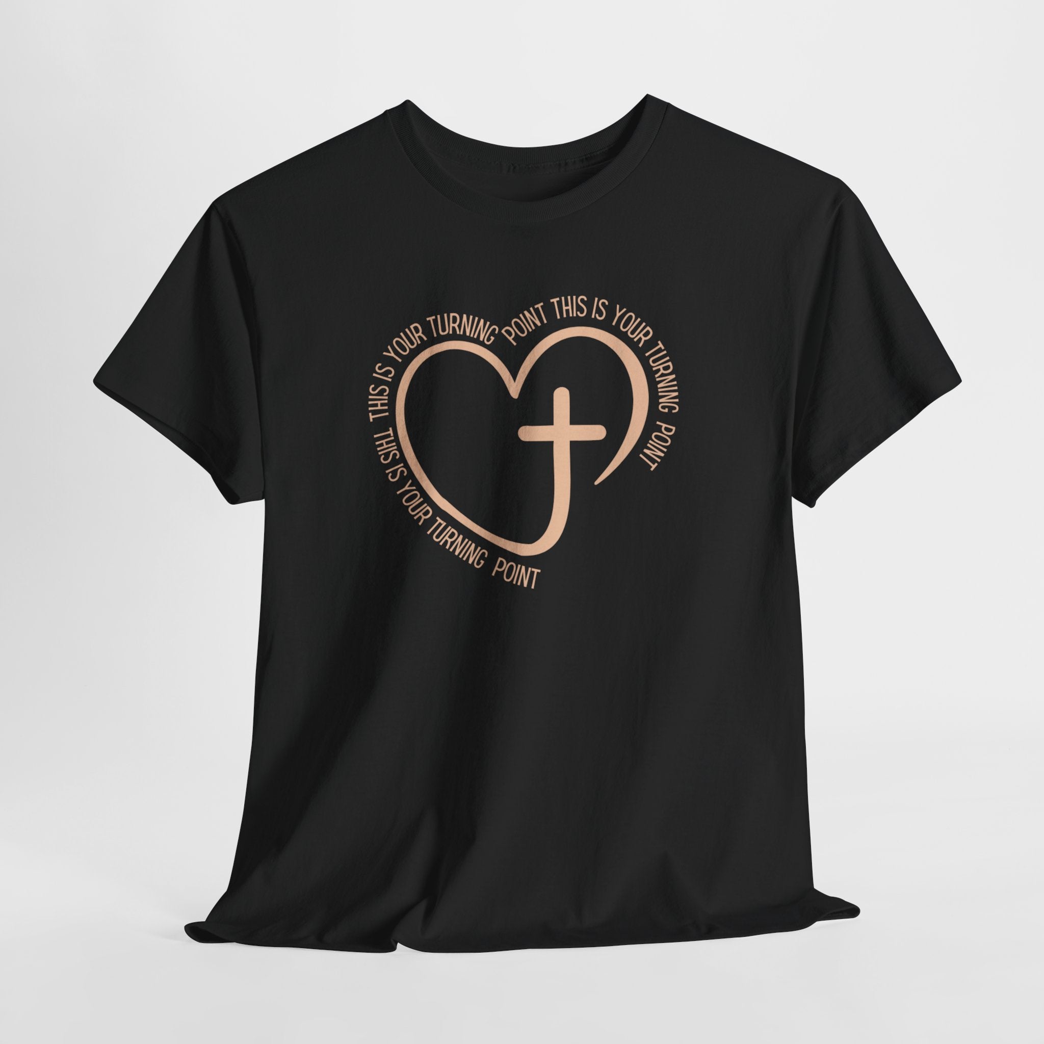 This Is Your Turning Point T-Shirt, Christian Heart Cross T-Shirt , Faith Quote Tee, Turning Point T-Shirt, Unisex Tee