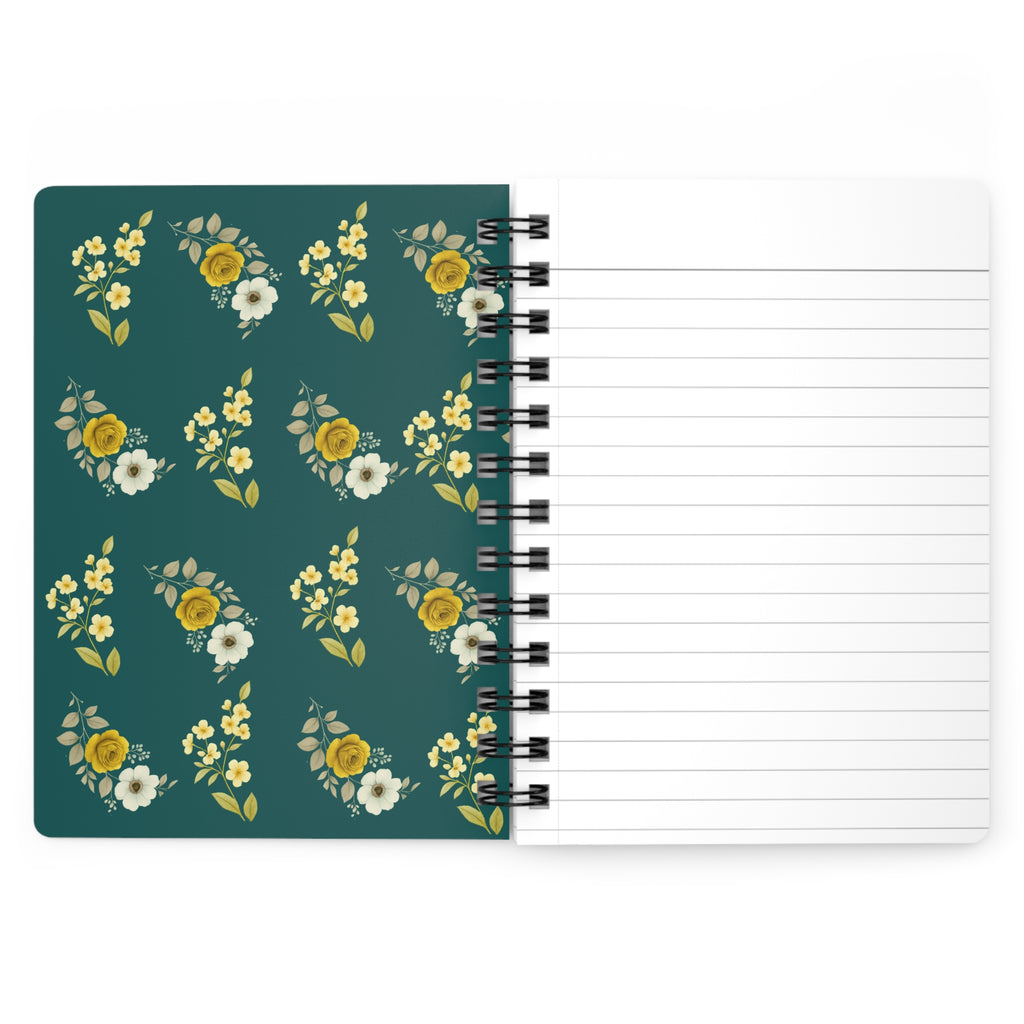 Floral Spiral Bound Journal | Perfect for Note-taking, Journaling, Gifts, Back-to-School, Nature Lovers, Self-Care