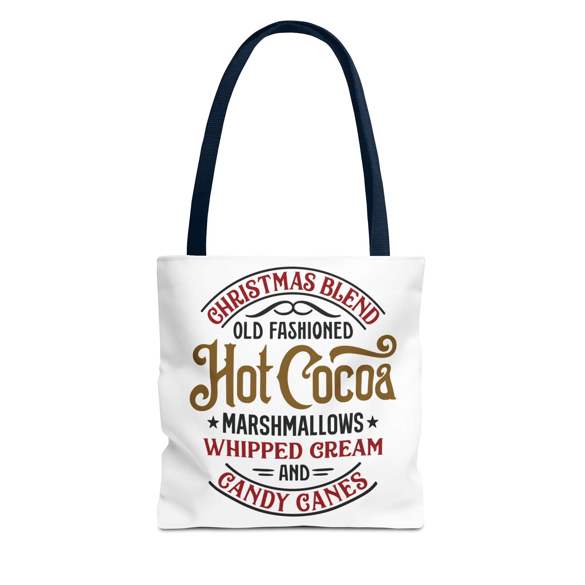 Hot Cocoa Christmas Tote Bag — 'Old Fashioned Hot Cocoa' Holiday Gift Tote