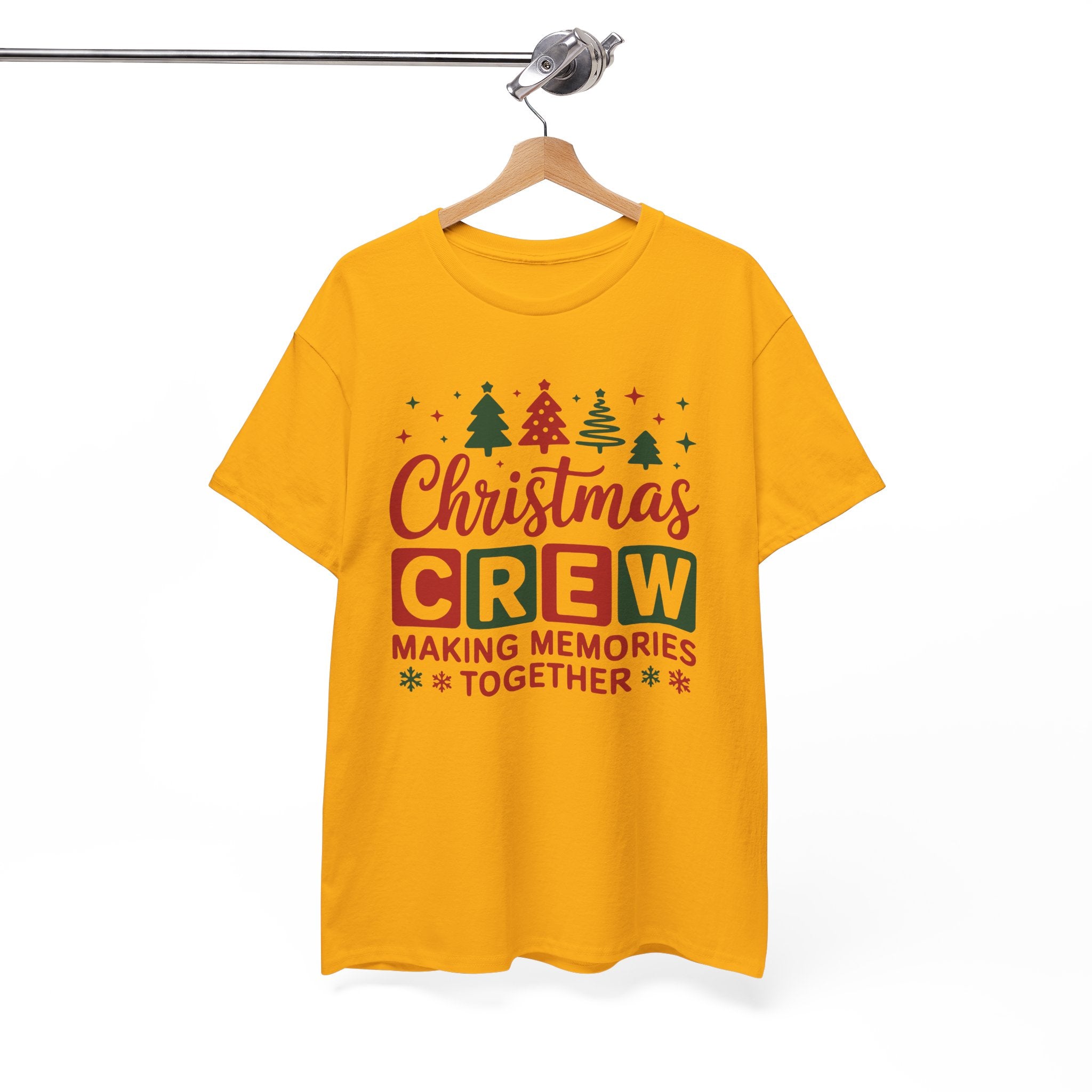 Christmas Crew Tee - Unisex Heavy Cotton Tee - "Making Memories Together" Family Holiday Shirt