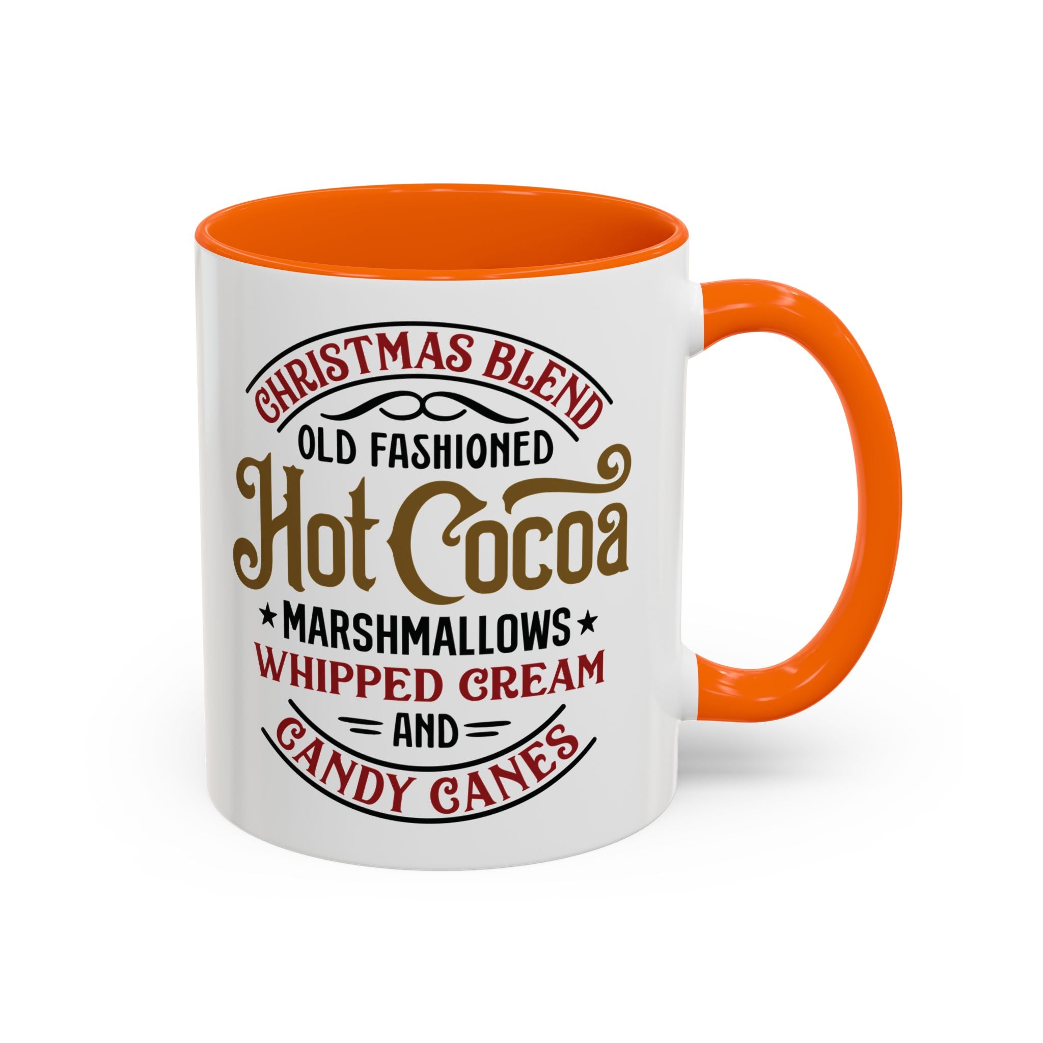 Hot Cocoa Christmas Coffee Mug — "Old Fashioned Hot Cocoa" Accent Mug (11/15oz)