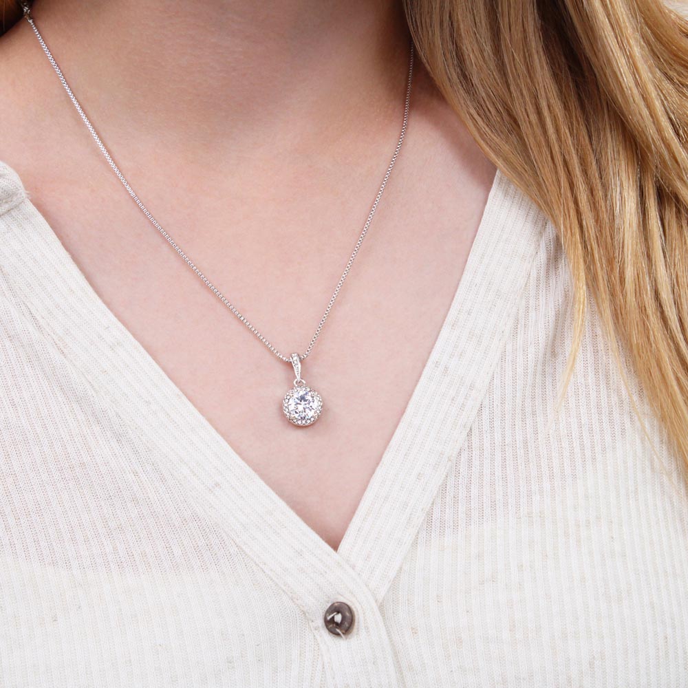 To My Best Friend Necklace, Cubic Zirconia Necklace