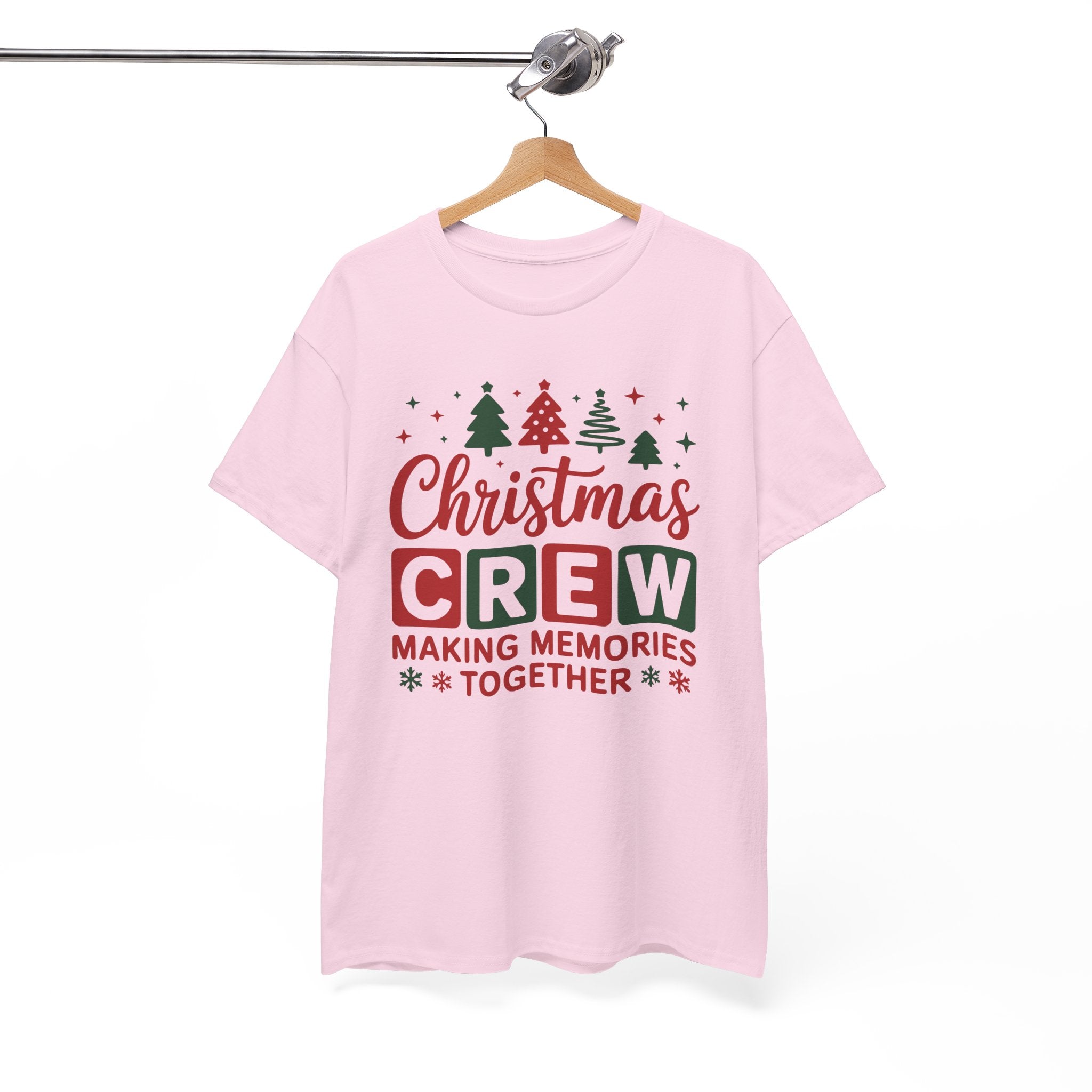 Christmas Crew Tee - Unisex Heavy Cotton Tee - "Making Memories Together" Family Holiday Shirt