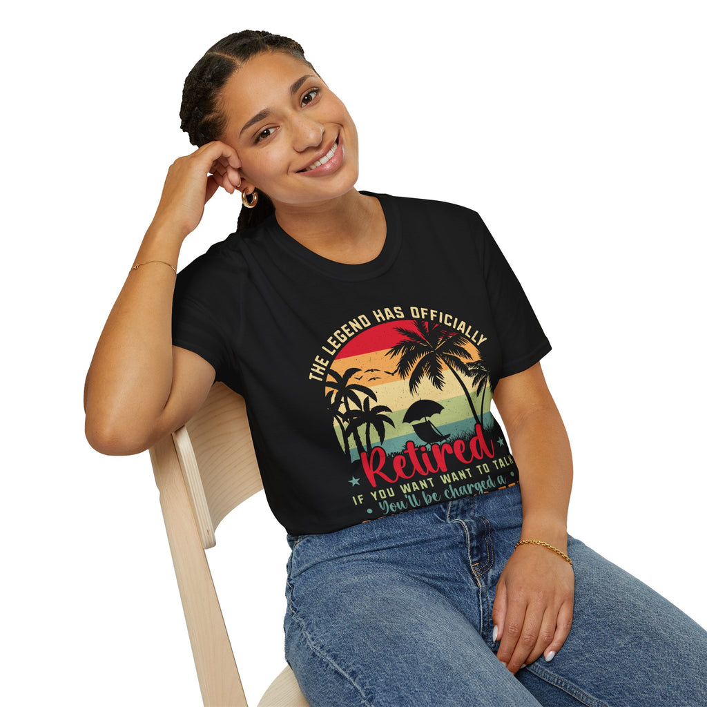 Retirement T-Shirts,  Retired Consulting Fee T-Shirt, Funny Retirement Beach Tee with Palm Trees