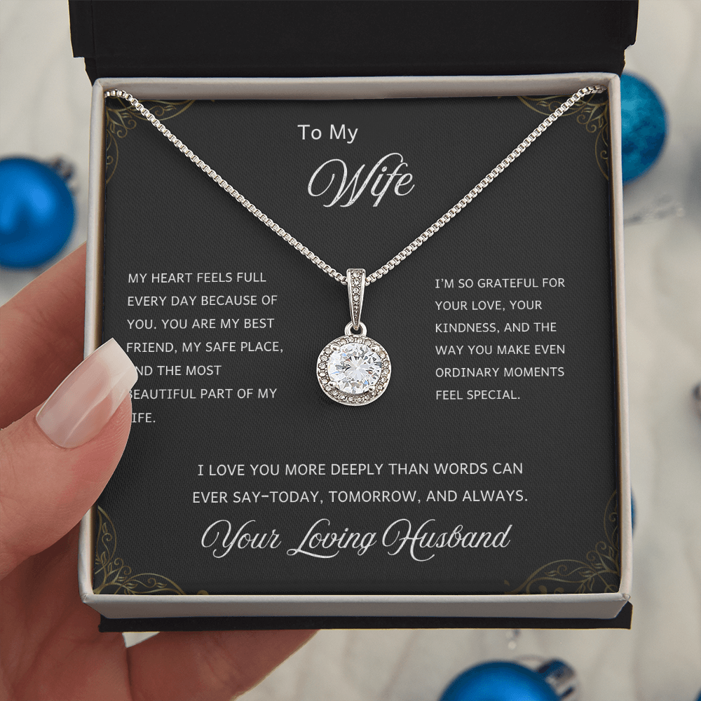 To My Wife Beautiful Necklace I Birthday I Anniversary Gift